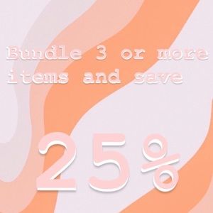 Bundle 3 items and save 25%